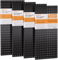 INCLY 4 Pack 12"x24" Upgrade Thicker Heavy Duty Metal Peg Board by INCLY