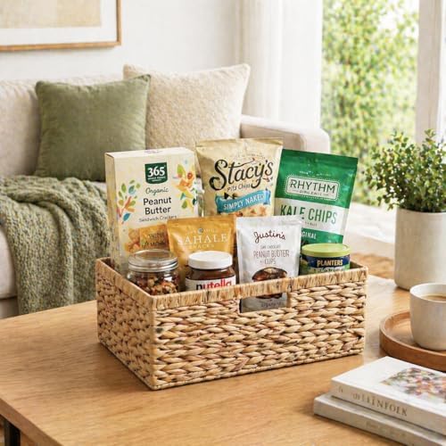Jumbo Wicker Basket, Rectangular Wicker Basket for Storage, 16.5 x 13 x 7.5 - Image 7