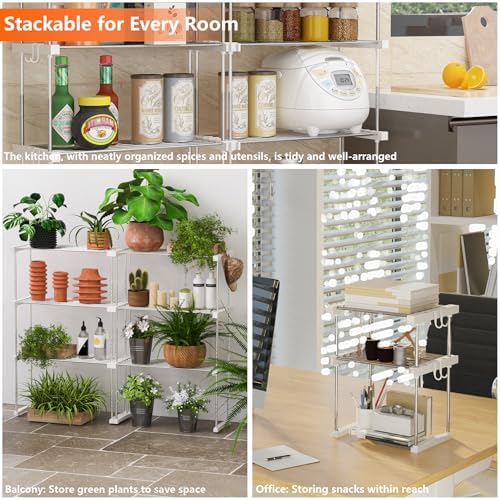 BLULEE Expandable Under Sink Organizer, No-Drill Adjustable Shelf - Image 4