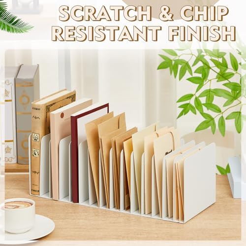 Suzile Metal Desktop File Organizer, 15 Compartment, Vertical File Sorter - Image 4