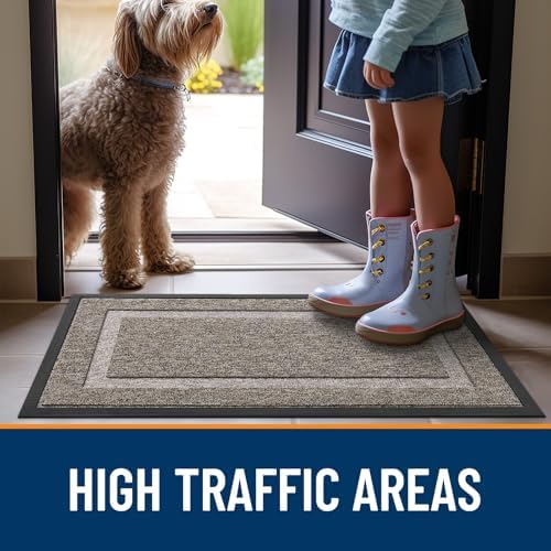 OLANLY Front Door Mat Outside 47x23, All-Season Heavy-Duty Rubber Doormat - Image 6