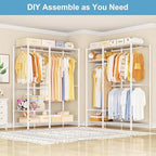 Ulif F7 Medium Clothes Rack, Clothing Racks for Hanging Clothes, Black - Image 3