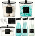 Laundry Room Organization Set, 3 Laundry Containers, 3 detergent dispenser by Unknown