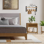 Sorbus Coat Rack Wall Mount with Shelf (Maple Wood, 16 Inch) - Image 6