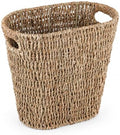 Coeusy Wicker Trash Can,Seagrass Waste Basket for Bathroom,Bedroom,5 Gallon by WEAVECOMFORTINTOEVERYCORNER