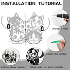 Cat Toilet Paper Holder Wall Mount/Stand for Extra 8 Rolls - Image 4