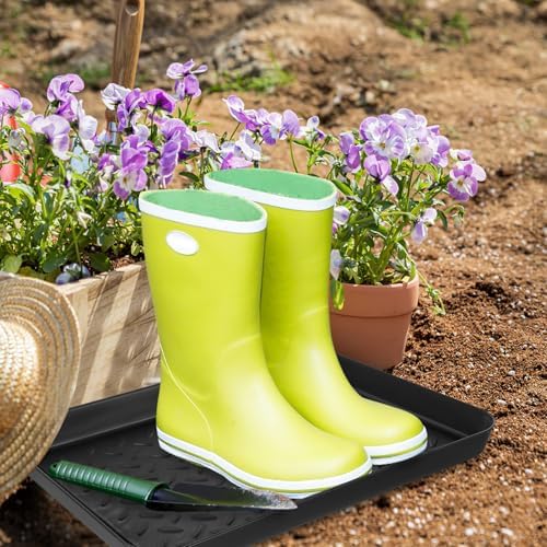 Plastic Boot Tray with Raised Edge 2 Pack for Entryway - Image 5