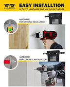 LUMENIX Heavy Duty Door Storage Hangers Bracket, Wall-Mounted Systems Kits Doors Holder Racks Compatible with 1956-2025 Jeep Wrangler CJ YJ TJ JK JKU JL JLU LJ JT (4 PCS, U.S. America Flag Pattern) - Image 3
