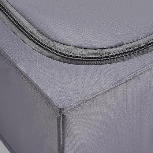TYEERS Under Bed Storage Containers, Durable Fabric, Washable, Collapsible, Under Bed Storage Bins for Clothes, Blankets, Sheets, Shoes, 27.5x16.5x7 Inches, 2-Pack, Dark Grey - Image 7