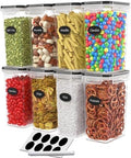 DWËLLZA KITCHEN Airtight Food Storage Containers Set of 8 Pieces 2L - Plastic BPA Free Kitchen Pantry Storage Containers - Dishwasher Safe - Include 8 Labels and Marker by DW%C3%8BLLZAKITCHEN
