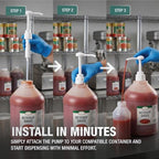 5 Gallon Pump Dispenser - Bucket, Jug & Bottle, Shampoo, Detergent, 12 Pack - Image 6
