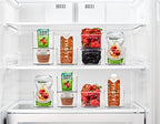 Sorbus Fridge Organizers and Storage, Clear Stackable Bins (Small, 6 Pack) - Image 2