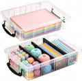 Citylife 2PC Storage Bins with Lids,Storage Box with Dividers by CITYLIFEHomeOrganization