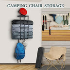 Camping Chair Rack for Garage Storage,Garage Organization Wall - Image 2