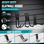 2 Slatwall Baskets 24x12x4In with 20 Hooks, Slatwall Accessories - Image 5