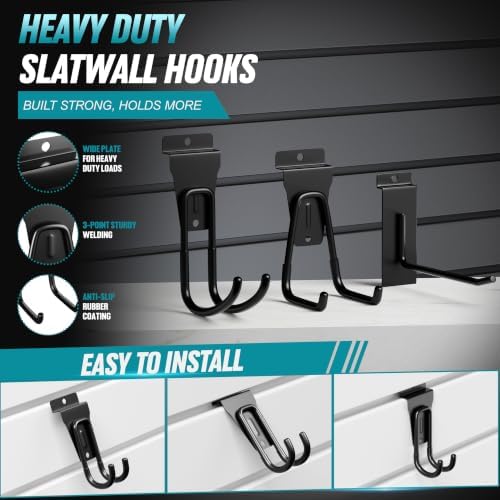 2 Slatwall Baskets 24x12x4In with 20 Hooks, Slatwall Accessories - Image 5