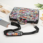 384 Slots Pencil Case, 4-Layer Organizer with Shoulder Strap - Image 6