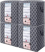 Storage Bags 4 Pack 100L Clothes Organization and Storage Containers by WiseLife