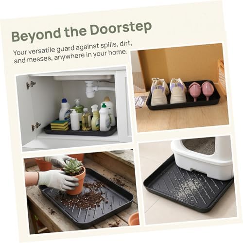 LIFKOME Boot Tray Organizer, Shoe Trays for Entryway Car Trunk Organizer Tea Serving Tray Heavy Duty Mat for Indoor Outdoor - Image 3