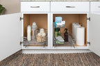 Household Essentials Glidez 2‑Tier Multipurpose Chrome‑Plated Steel Pull‑Out/Slide‑Out Under Sink Organizer, Chrome Finish - Image 5