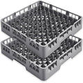 Aurelema 2 Pack Commercial Dishwasher Tray Rack, Peg Dish, Gray by Aurelema