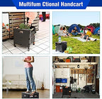 Foldable Utility Cart,Rolling Crate Heavy Duty Shopping Cart with 360° Silent Wheel with Brake System,55L Capacity,Transport Weight up to 177 Pounds,Travel Shopping Moving Luggage Office Use - Image 4