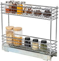 Household Essentials Chrome 2-Tier Sliding Cabinet Organizer, 5" by HouseholdEssentials