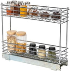 Household Essentials Chrome 2-Tier Sliding Cabinet Organizer, 5" by HouseholdEssentials