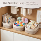 Storage Baskets for Shelves, 5 Pack, 2 Sizes Organizer Bins - Image 5