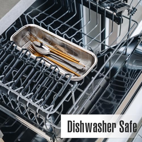 12 Pack Drawer Organizer, Stackable Draining Cutlery Tray - Image 6