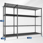 Romorgniz 52.4" W Storage Shelves, 1120LBS Heavy-Duty&L-Shaped for Kitchen - Image 3