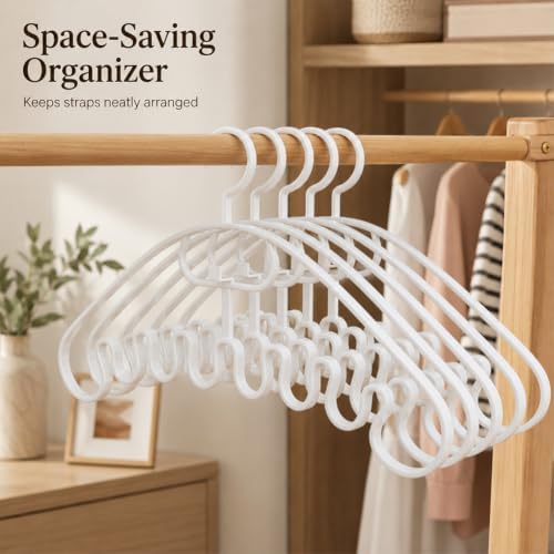 10pcs Wavy Accessory Hangers Tank Tops Scarves Belts Non-Slip，Blue-10pcs - Image 5