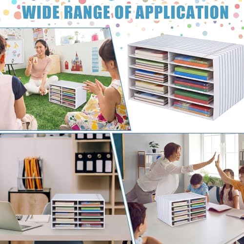 Colingmill 2 Pcs Notebook Classroom Paper Storage Organizer 19x12 Inch - Image 6