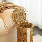 PINXIURY Seagrass Toilet Paper Holder with Storage, 3 Rolls of Wicker Toilet Paper Holder for Bathroom and Under Sink, Handmade Woven Toilet Paper Rolls Holder Stand - Image 7