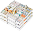 DIMJ Drawer Organizer Clothes Storage - 24 Pack Baby Dresser Organizer for Nursery, Small Fabric Closet Drawer Organizer Bins for Underwears Socks, Foldable Storage Dividers Organization for Bedroom by DiMJ