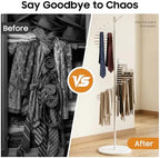 5.58Ft Spiral Freestanding Tie Rack Belt Organizer - Image 6