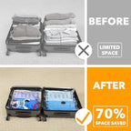 SpaceAid Travel Vacuum Bags for Luggage with Electric Pump, 18 Pack Vacuum Seal Bags for Clothing Travel, Space Saver Compression Bag for Backpack and Suitcase - Image 3