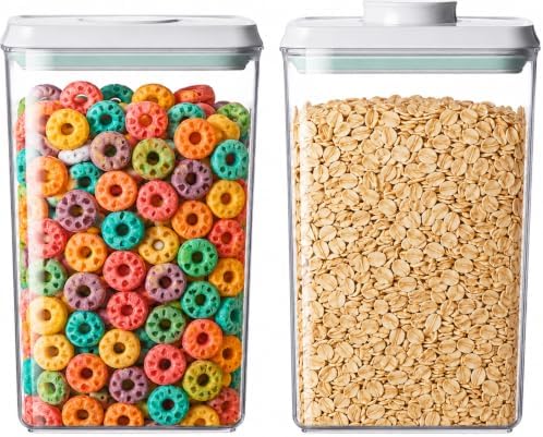 2-Pack 2.9 Qt Airtight Food Storage Containers, Stackable Pop Lids by Unknown