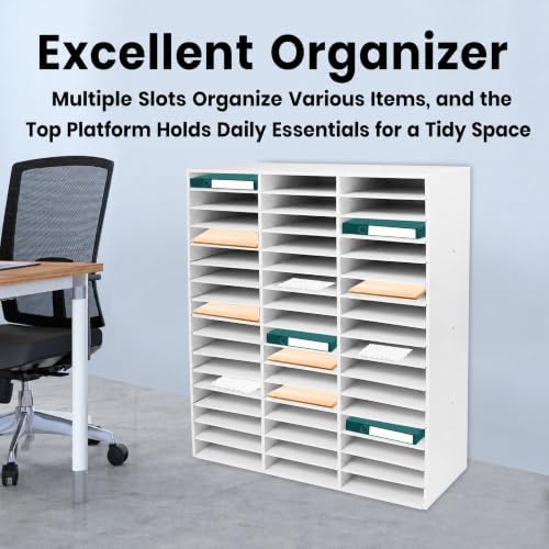 48-Slots Classroom Mailbox Thickened PVC Literature Organizer - Image 4