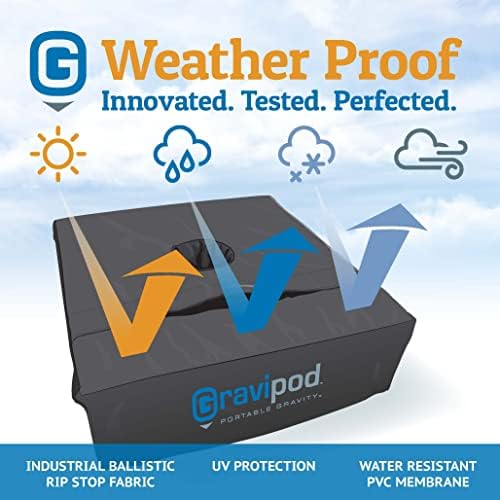 Gravipod Umbrella Base Weight | Outdoor Sand-Fillable Stabilizer for Cantilever, Offset, and Patio Umbrellas | Heavy-Duty Weather-Resistant Fabric - Image 6