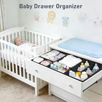 DIMJ Drawer Organizer Clothes - 30 Pack Baby Dresser Organizer for Nursery Closet Organization, Fabric Drawer Organizer Bins for Underwears Socks Bras, Foldable Storage Dividers for Bedroom - Image 2