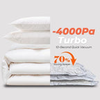 Vacbird 15 Pack Vacuum Bags for Storage - Pump Not Included, Compression Packing Seal for Clothing Blanket Pillows Bedding, Compact & Airtight - Image 5