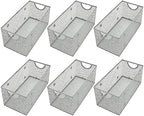 YBM Home Wire Mesh Storage Basket Organizer for CD and DVDs - 6 Pack by YBMHome