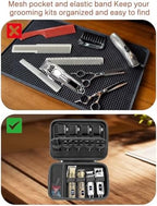 RAIACE Hard Travel Storage Case Compatible with Hair Clippers, Carrying Bag for Hair Cutting Barber Supplies, fit for Ufree/for Wahl Guard Grooming Kits. -Black - Image 3