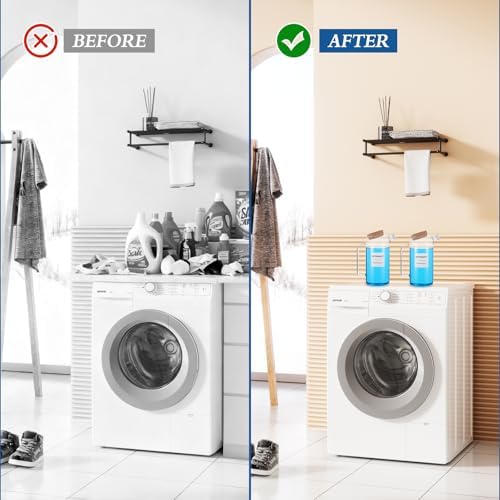 2 Sets Liquid Laundry Detergent Dispenser with Lables, 60oz Glass Laundry Detergent Dispenser, Ideal for Laundry Room Organization and Storage, for Bleach, Fabric Softener, Laundry Soap Dispensers - Image 6