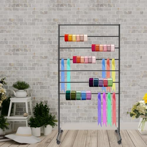 7 Tiers Rolling Display Tie & Scarf Rack Towel Belt Hanger - Image 3