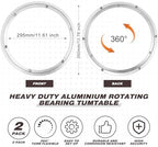 JaGely 2 Pack Lazy Susan Aluminum Turntable, 14 Inch - Image 2