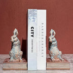 Book Ends for Shelves to Hold Books Hevay Duty,Decorative Rabbit Bookends by Mervkis