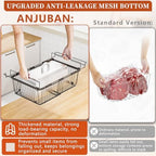 Hanging Freezer Organizer Bins for 5 to 20 Cu.Ft,Leak-Proof Bottom，2Pack - Image 6