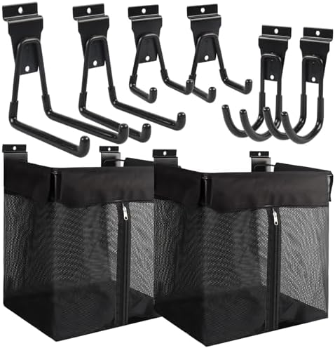 8 Pcs Slatwall Baskets Kit, Slatwall Accessories with Slat Wall Hooks by CraftyourworldwithUs
